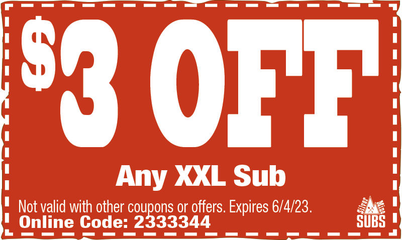 $3 Off Any XXL Sub