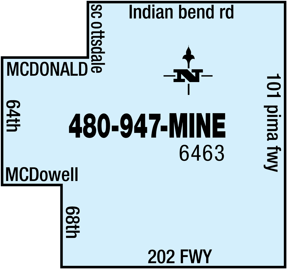 Silver Mine Subs Scottsdale Arizona Delivery Map